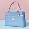 Large Womens Lunch Carryall with Badge Lightweight To Carry Insulation Lunchbox Pouch Thicken Zipper Thermal Food Cooler Carryall for School Picnic