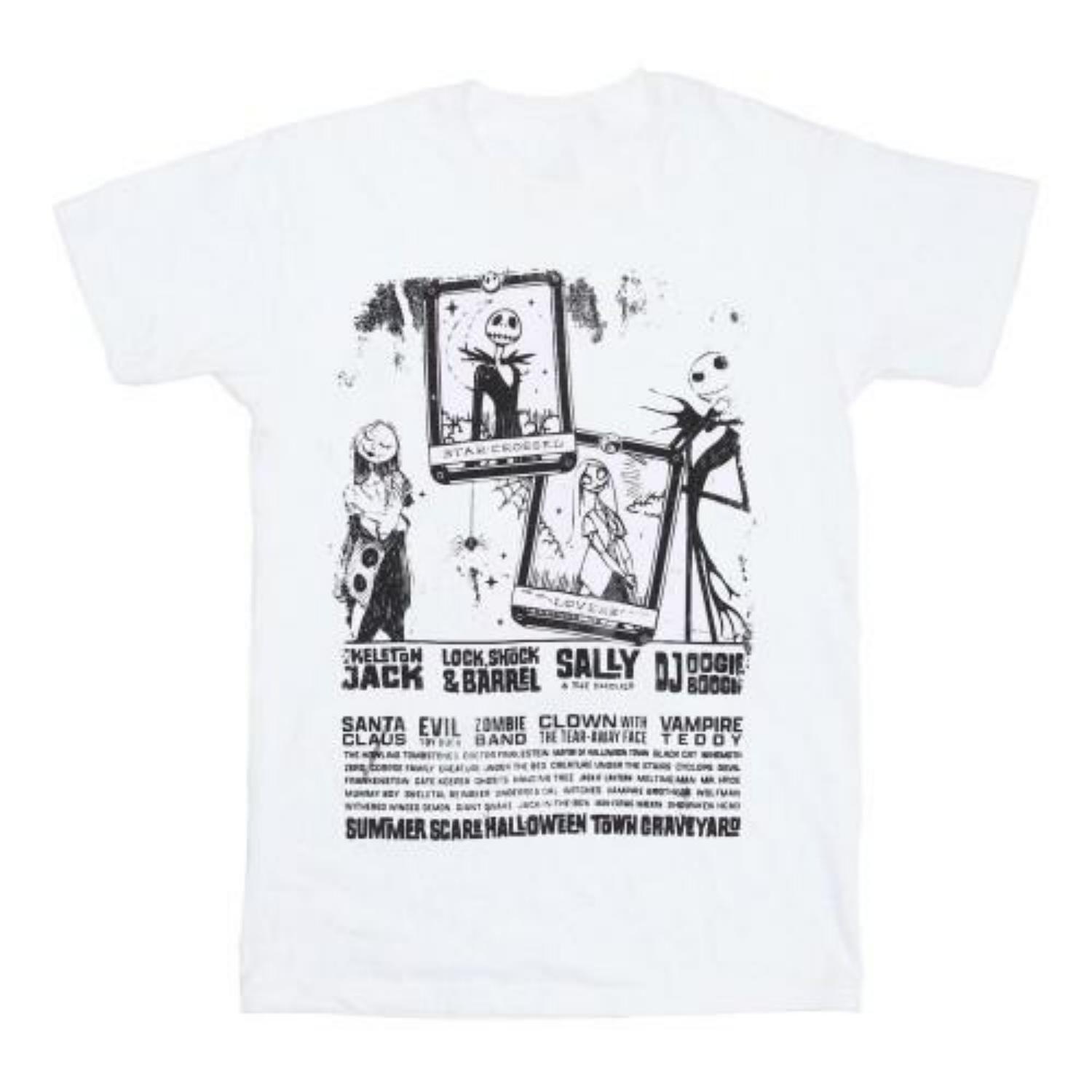 

Nightmare Before Christmas Unisex Adult Monochrome T-Shirt S чёрный