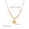 Fashionable Seaside Vacation Style Bead Necklace Exquisite Sea Fish Starfish Sun Shell Necklaces Multi-Element Blue Jewelry
