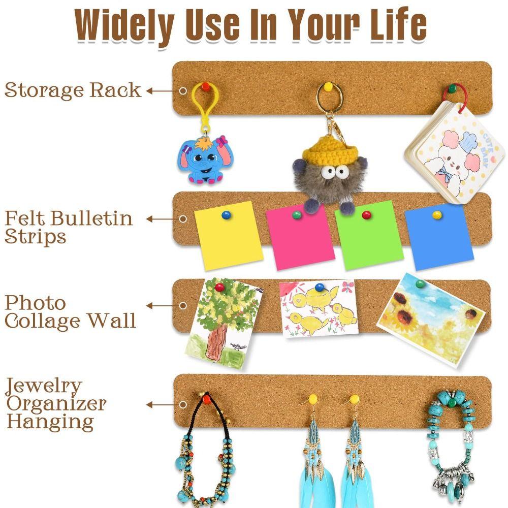 Bezramkowa Samoprzylepna Tablica Korkowa Samoprzylepna Wisząca Tablica na Pinezki Dekoracja Ścienna na Zdjęcia