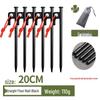 Steel Tent & Tarp Pegs: Thickened, Windproof, Long Camping Peg Set for Outdoor Use