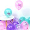 Meerjungfrau Latexballons Konfetti Luft Helium Globos Einweggeschirr für 1. Kinder Mädchen Meerjungfrau Thema Geburtstagsfeier Dekoration