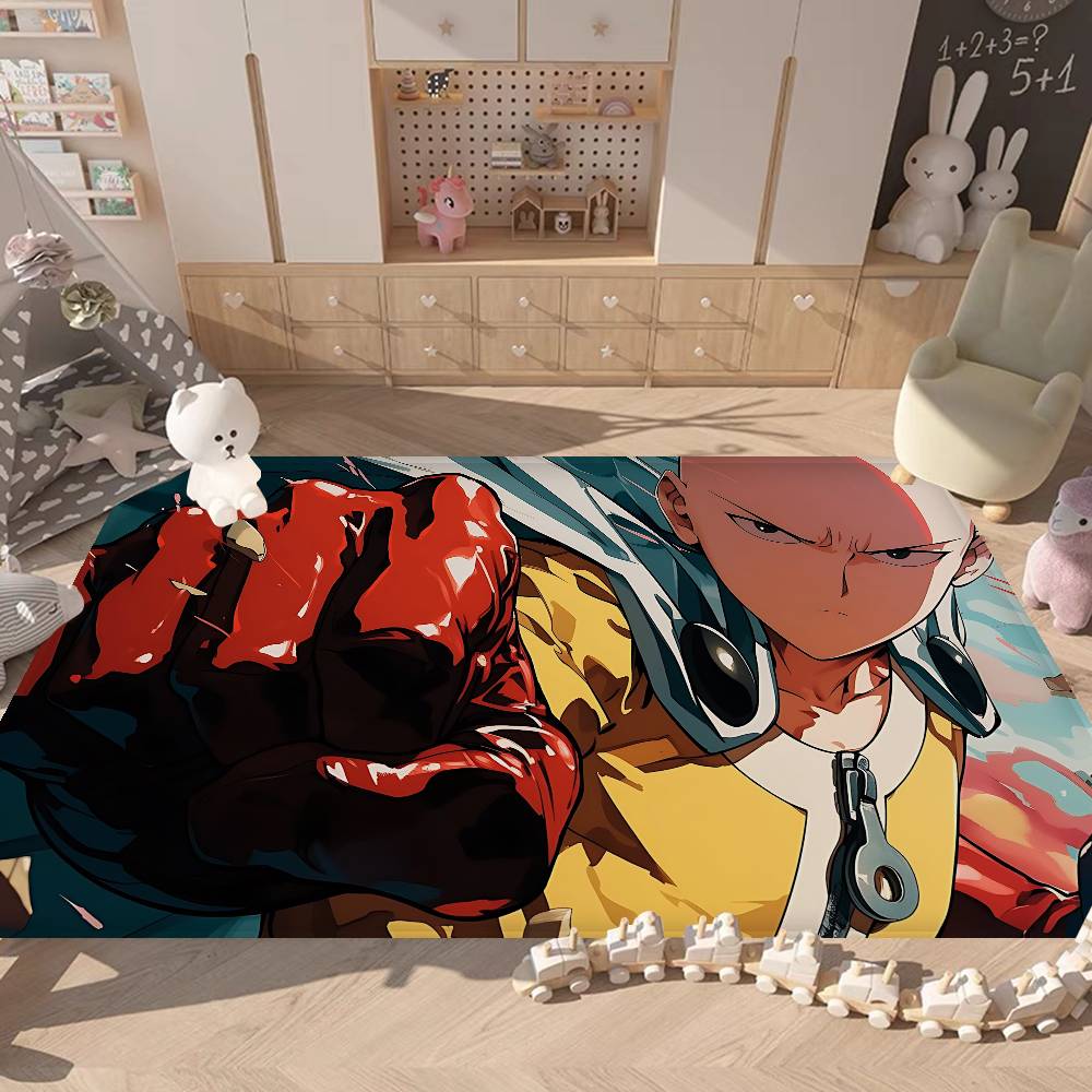 Superhero Anime One Punch Man Door Mat Kids Room Bedroom Decoration Balcony Anti-Slip Doormat Living Room Doormat Area Rug