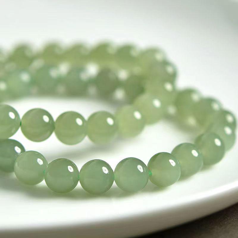 Imitation Hetian Jade & Green Jasper Bead Bracelet for Women - Niche Design, Bestseller, 6-10MM