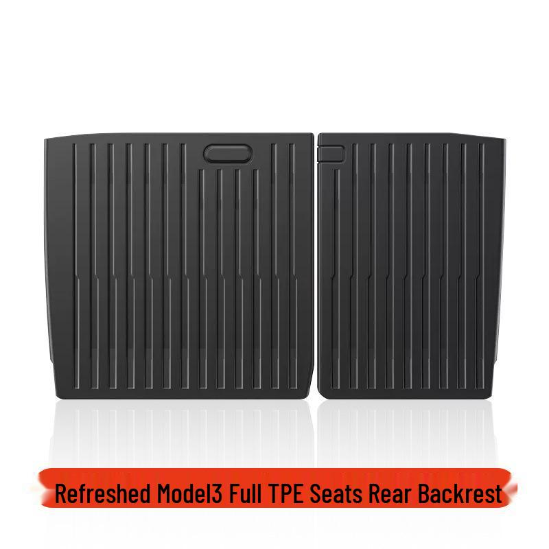 

Tesla Model Y Anti-Kick Rear Seat Backrest and Trunk Protection Pad Black