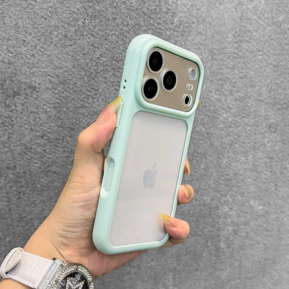Turn to 17 Transparent Candy Color Frame DIY Phone Case For iPhone 17 Pro Max Air 11 13 14 12 15 Pro 16 Plus Acrylic Back Cover