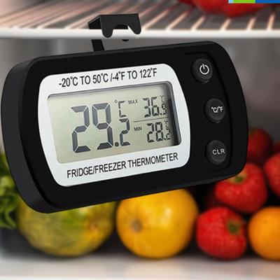 Refrigerator Thermometer with LCD Display Waterproof Freezer Fridge Thermometer with Max/Min Record High Precision Refrigerator Thermometer