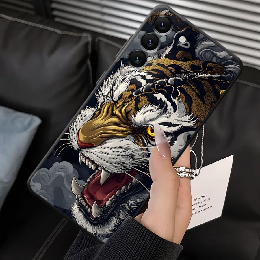 Funda Phone Cover Case for Samsung Galaxy A50 A12 A13 A20 A15 A04 A70 A17 A06 A05 A16 A40 Cool Tiger
