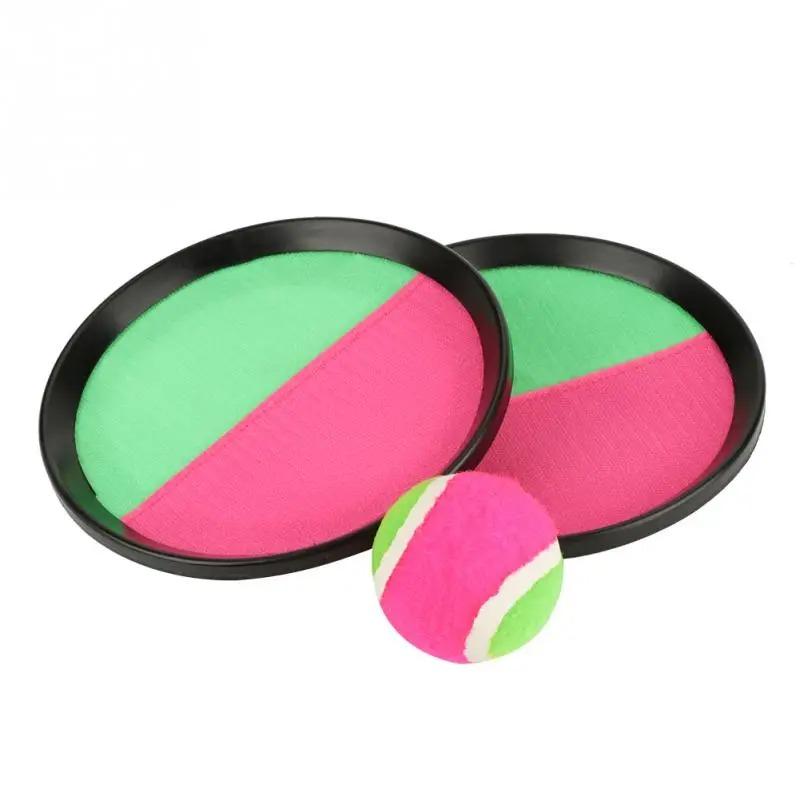 1set Kids Sucker Sticky Ball Toy Outdoor Sports Catch Ball Game Set Throw And Catch Parent-child Interactive Outdoor Toys