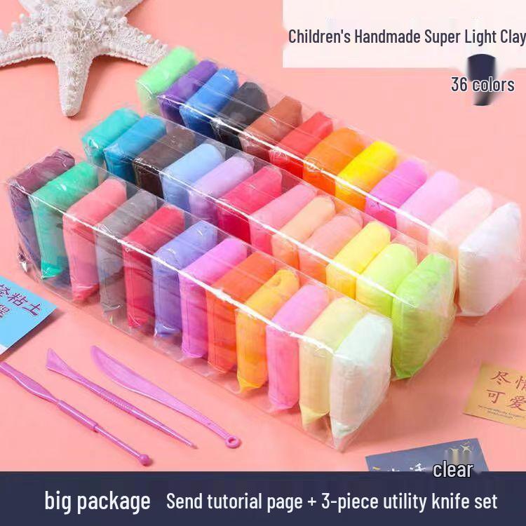 Children's 12-Color Super Light Playdough Clay Set