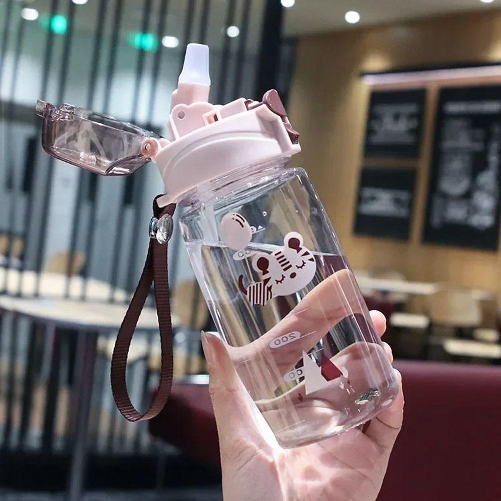 550 ML with Straw Baby Bottles Dual-Use Drinking Milk Bottle Sports Water Bottle  Children