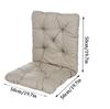Outdoor Garden Reclining Chair Cushion Solid Color Soft Thicken Rocking Chair Seat Cushion Pad High Back Chairs Cushion NO Chair