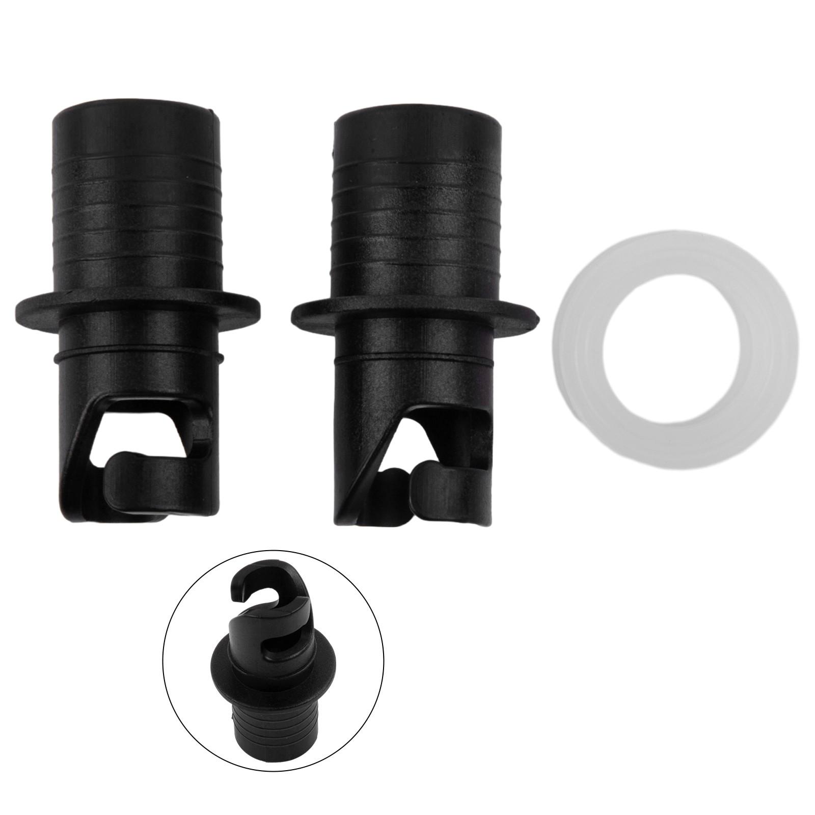 2pcs Hose Adapter Black High Flexibility High Strength PVC