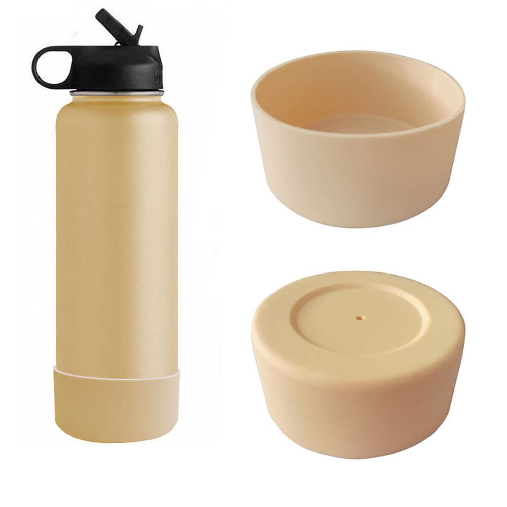 3,56 cala / 9 cm Silikonowy Rękaw Ochronny Antypoślizgowy Odporny na Zarysowania Pokrowiec na Butelkę Odpowiedni do Pojemności 32oz-40oz