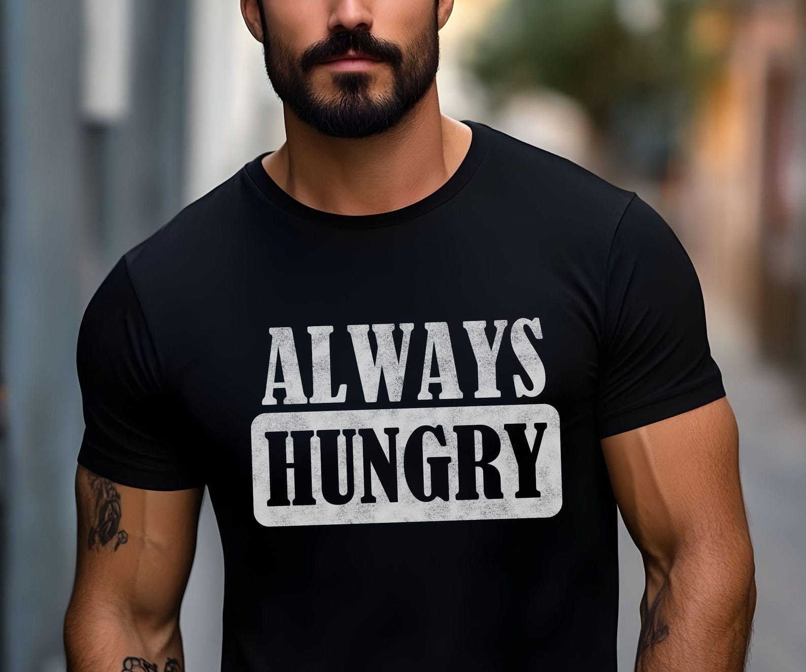Always Hungry Shirt | Funny Food Lover Tee | Eating Enthusiast Shirt | Hungry All the Time | Foodie Humor Gift | Snack Lover Apparel 4XL
