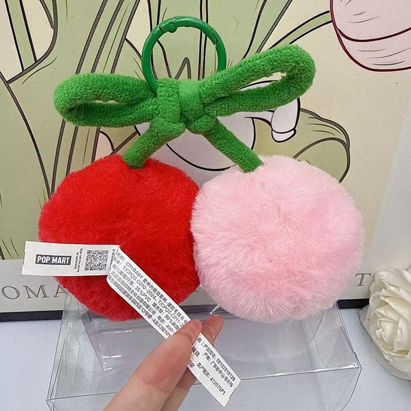 1 Piece High Quality Bag Keychain Crybaby Love You Cherry Much Series  Cute Plush Doll Pendant Fans Gift