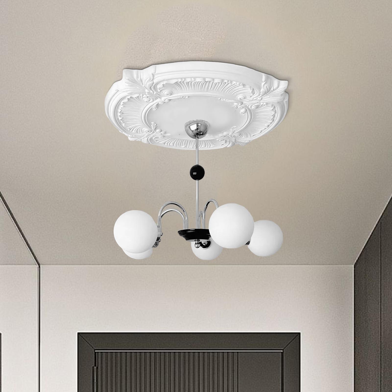 

Раздельный медальон для потолочного светильника, крышка потолочного вентилятора, раздельная пластина, элегантная отделка, клейкая крышка, плотно прилегает для помещения, кабинета, спальни CHINA