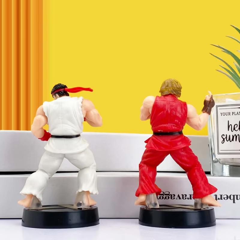 Hot Anime Street Fighter Fighting Game Action Figure Ken Masters Hoshi Ryu PVC Kawaii Toys Dolls Room Decor Birthday Gift