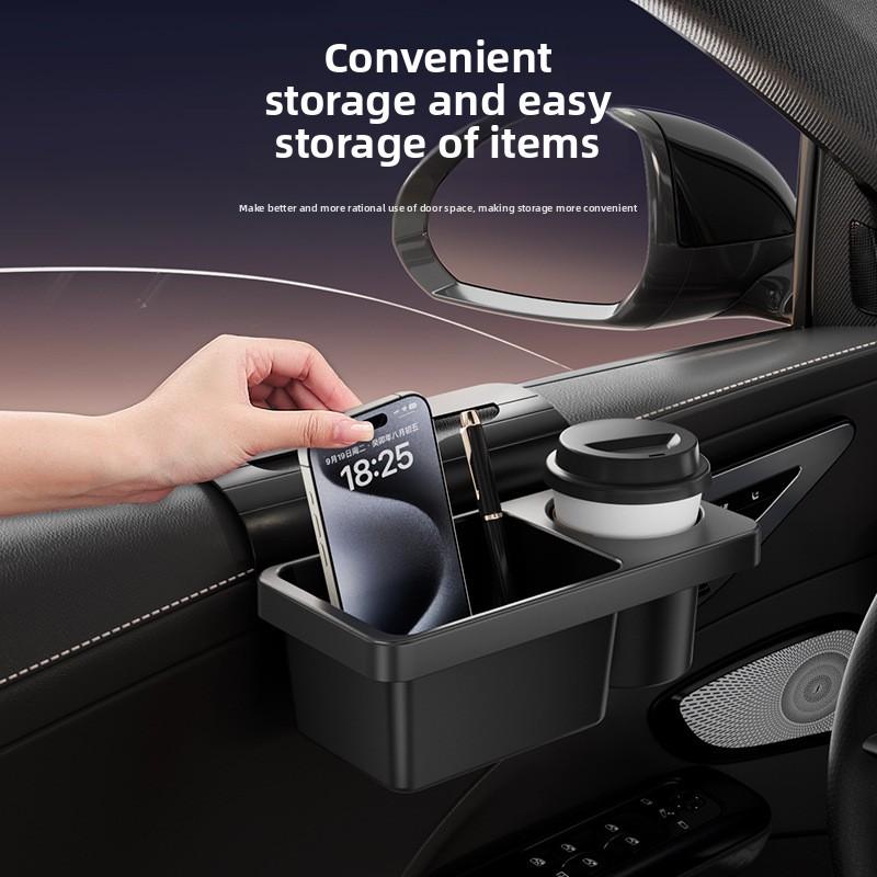 Multi-functional Mobile Phone Storage Box for Hanging on Car Door Edges