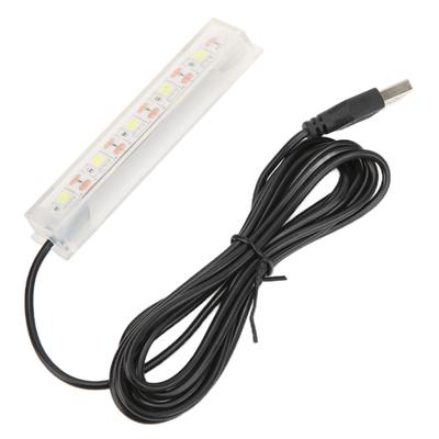 Aquarium LED Light Small USB Betta Fish Tank White Light for Indoor Aquarium Plants