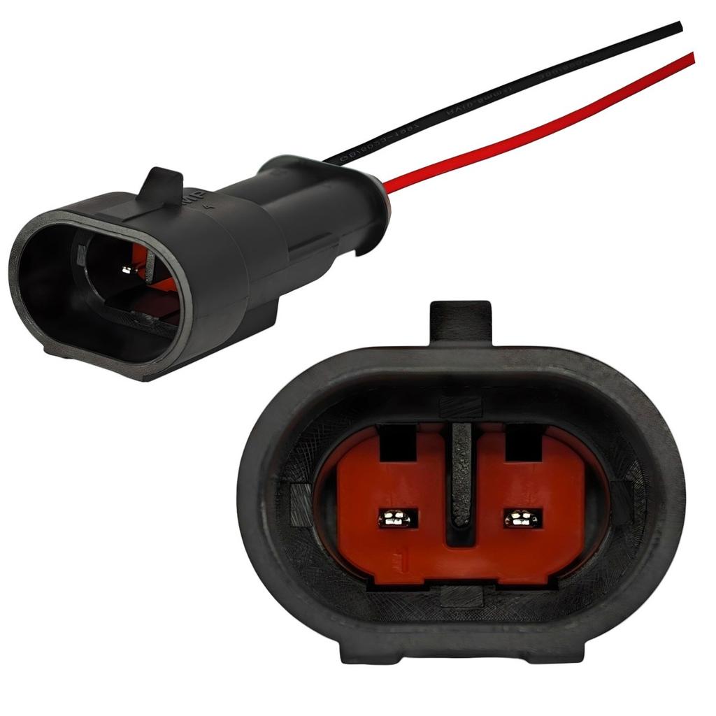 4 Stück hermetischer Stecker Superseal 2-polig Wasserdicht