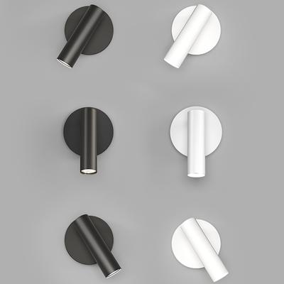 Nordic LED Wall Lamp Adjustable Angle Reading Light Semi Flush Mount Metal Rotaion Wall Light For Bedroom Night  Corridor Closet