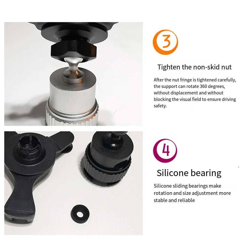 Car Mobile Phone Holder Vehicle 360-Degree Rotation Smartphone Bracket Gravity Linkage Cradle Automotive Automobile