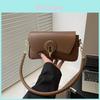 Pu Small Square Tote Bag For Women With Magnetic Round Buckle Closure And Phone Pocket For Daily Use