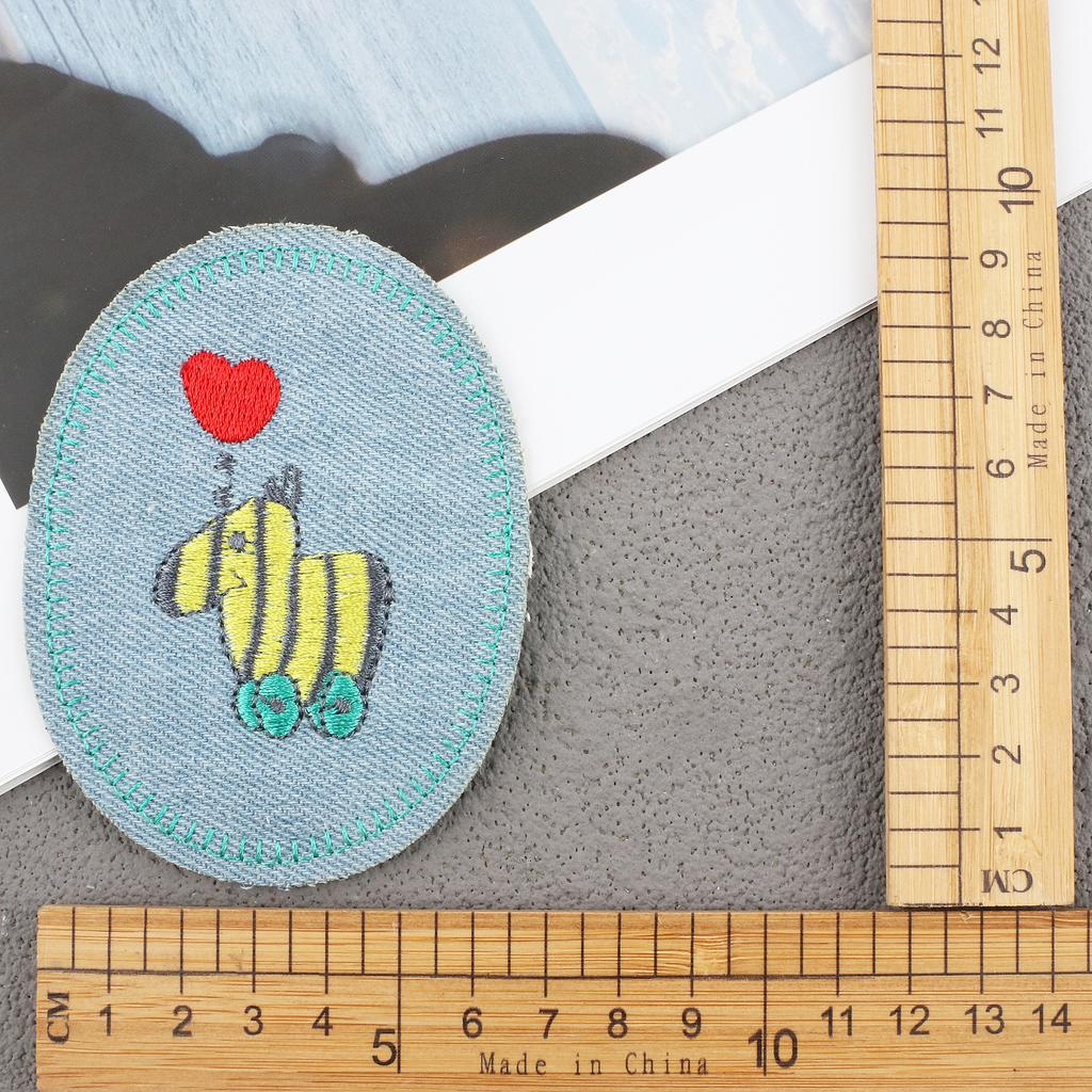 Hot-Selling Cloth Stickers Cartoon Embroidery Stickers Jeans Knee Stickers Ripped Holes Repair Embroidery Label Adhesive Patch Stickers