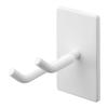 Yamazaki Tower Wall-Mounted Hands-Free Hair Dryer Stand (10104) - Adjustable Angle Wall-Mounted Hair Dryer Holder for Drywall Walls, White, 8cm W x 13