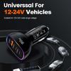 90W USB Car Charger 3 Ports Dual PD30W QC3.0 Super Fast Charging Power Adapter Universal Car Phone Charger For iPhone 17 16 Pro