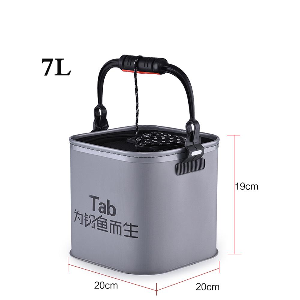 

Portable EVA Fishing Bag Collapsible Bucket for Live Fish Box Oxygen Pump Car Camping Water Container Basin Tackle Storage Case
