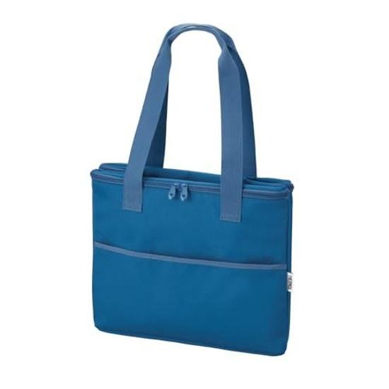 Thermos Insulated Shopping Bag 25L Blue 4-Layer Insulation Structure Foldable Compact Box-Type Large Capacity Model RFI-025 BL