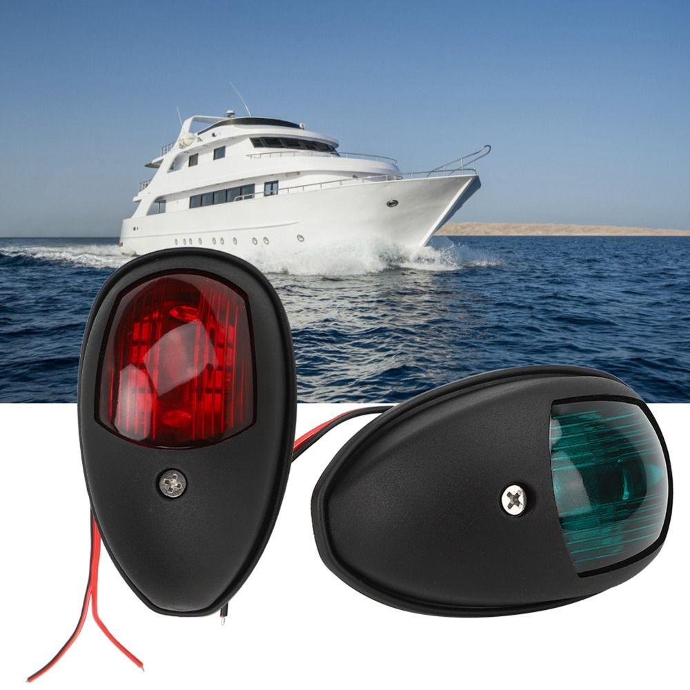 1 Pair ABS Shell Marine Navigation Lights 12 V LED Boat Bow Light  Fishing Boat