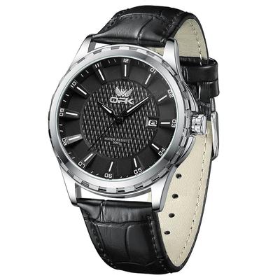 Men's Quartz Wristwatch Simple Stylish Fashion Waterproof Date Luminescent Classic Black for High School Students Office Gift