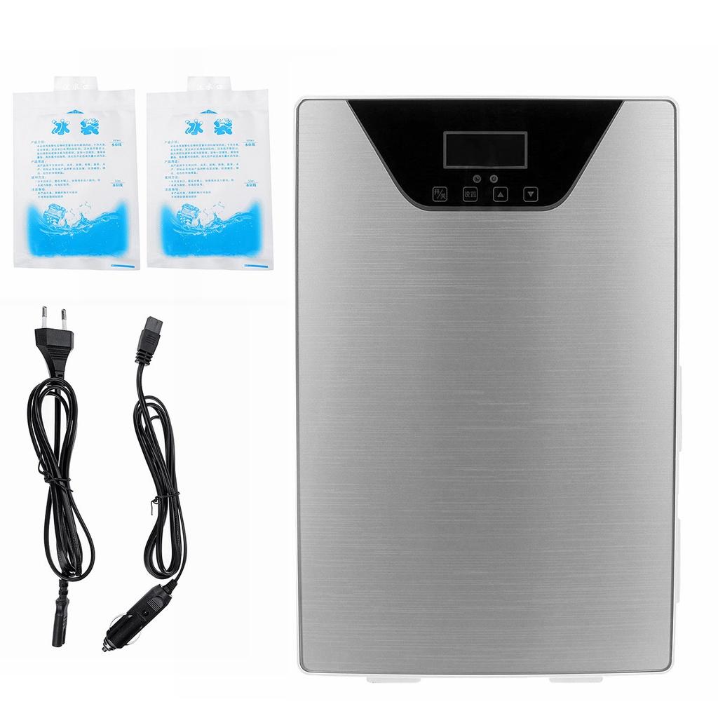 

Мини автомобильный холодильник ЖК-дисплей Уличный портативный холодильник-морозильник Охладитель или Подогреватель Для дома Путешествий Кемпинга 20 л серебряный