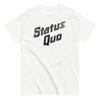 MerchMoment Status Quo T-Shirt con Logo Nero T-Shirt Bianca Nuova