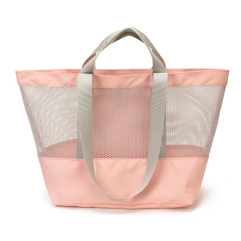 Holiday Mesh Bag - Color-matched Single-shoulder Handbag for Shopping and Storage