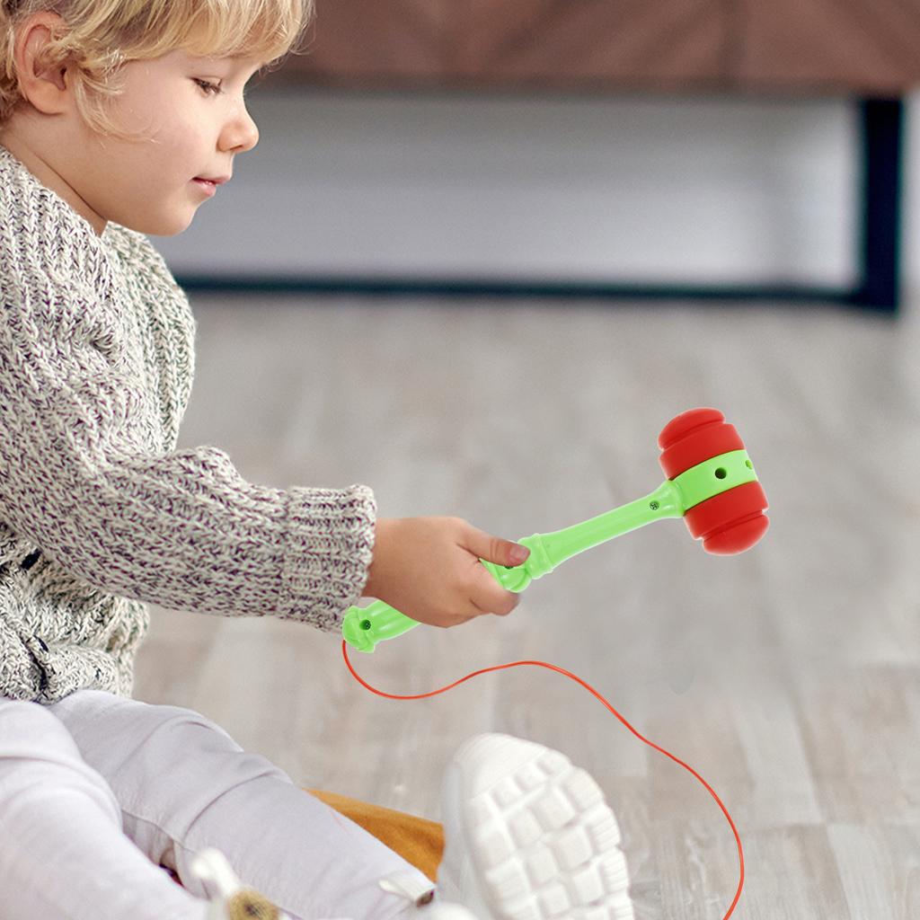Kids Pounding Hammer for Game Realistic Arcade Experience Bright Color Plastic Mallet Toddler Safe Early Learning