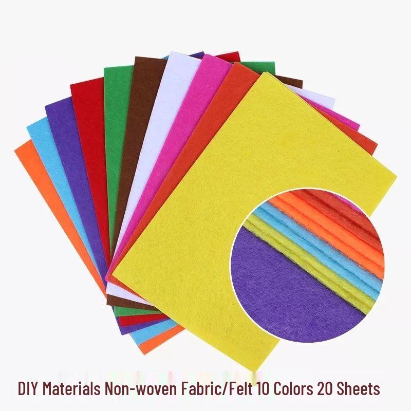 A4 Colorful Non-Woven Felt DIY Craft Fabric Sheets