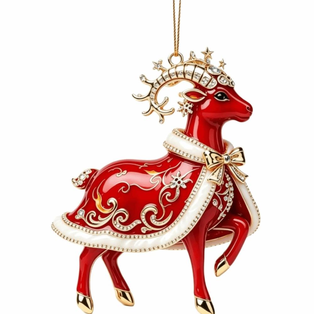 2D Christmas Tree Ornament Hanging Christmas Decor New Christmas Sheep Ornament Home