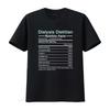 Dialysis Dietitian Nutrition Facts Nephrology T Shirt vintage Washed Comfortable Casual Stretched Unisex Top For Everyday Wear