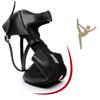 Fashion Women Cross Strap Latin Dance Shoes Adult Interior High Heels Soft Soles Ballroom Tango Teaching Performance Dancing Shoes 5/7cm