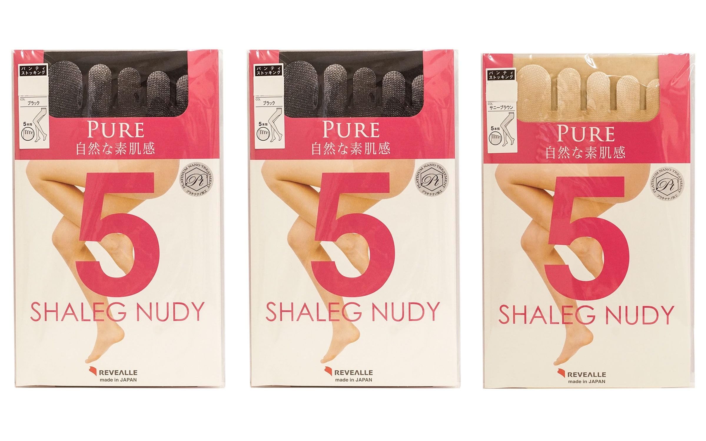 

Набор чулок Revual PURE Zokki Поддерживающие колготки Сделано в Японии Оптовая покупка Красивые ноги BK x SB x [Mochihada] 3 пары женские с 5 пальцами