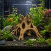 3D Printed Aquarium Fish Shelter Plastic Tree Root Caves Fish Resting Place  Terrarium Decor