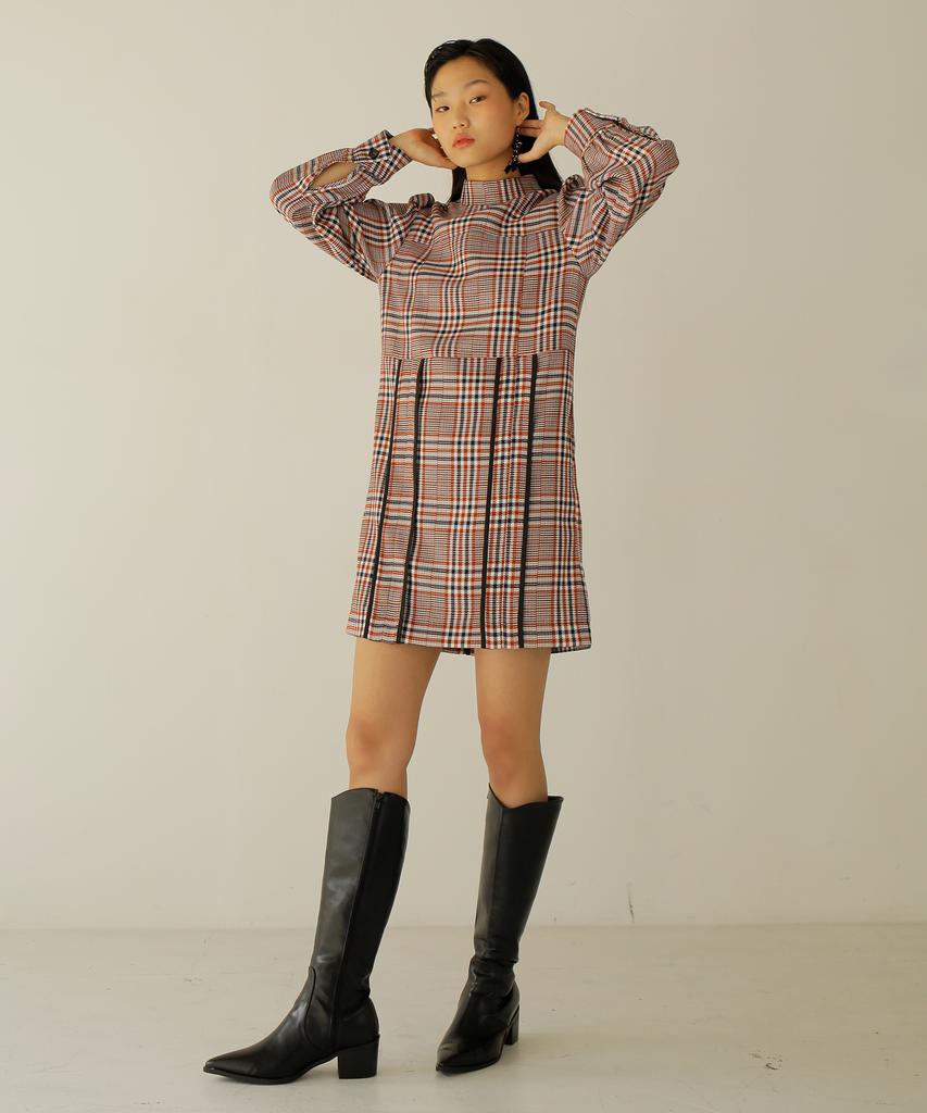 Nouah Block Check Dress