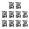 10Pcs Large Hole Anti Lost Lanyard Bead Zinc Alloy Non Slip Lanyard Bead  for Umbrella Rope