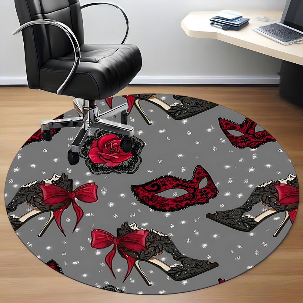 1pc Elegant, Fashionable Chair Carpet for Office - Durable, Ideal for Chair Mats, Stylish & Functional Decorative Rug yy260203034