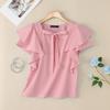 ZANZEA Women Casual Square Collar Ruffles Short Sleeve Loose Blouse