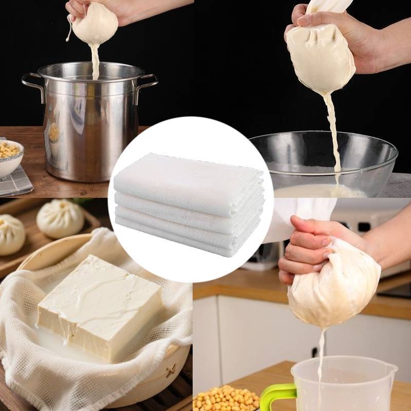 Pure Cotton Cloth For Food Straining And Tofu Making With Breathable Fabric For Home Kitchen